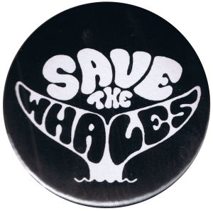 37mm Magnet-Button: Save the Whales