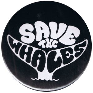 50mm Button: Save the Whales