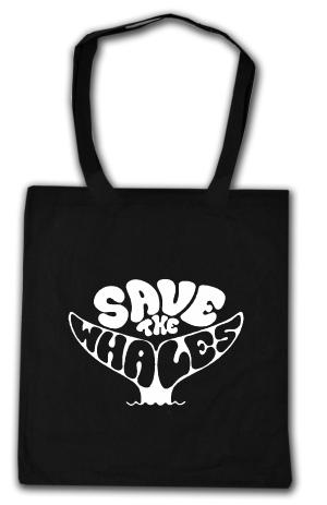 Baumwoll-Tragetasche: Save the Whales