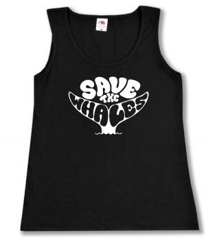 tailliertes Tanktop: Save the Whales