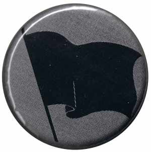 37mm Magnet-Button: Schwarze Fahne