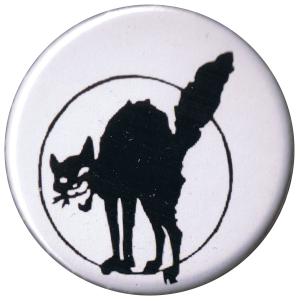 37mm Button: Schwarze Katze
