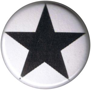 25mm Magnet-Button: Schwarzer Stern