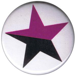 25mm Magnet-Button: schwarz/lila Stern