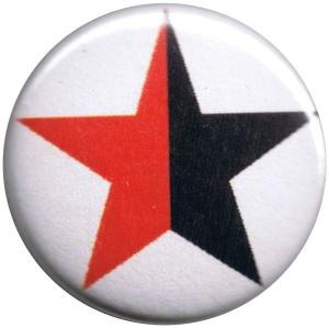 25mm Magnet-Button: schwarz/roter Stern