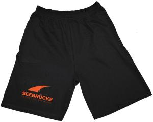 Shorts: Seebrücke (oranger Druck)