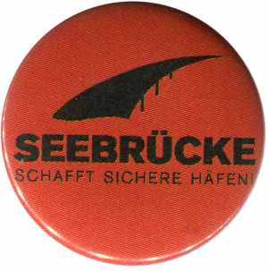 50mm Button: Seebrücke (schwarze Schrift)