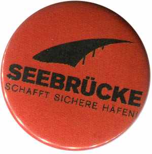 50mm Magnet-Button: Seebrücke (schwarze Schrift)