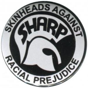 25mm Magnet-Button: Sharp - Skinheads against Racial Prejudice