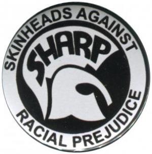 37mm Button: Sharp - Skinheads against Racial Prejudice