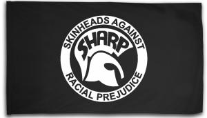 Fahne / Flagge (ca. 150x100cm): Sharp - Skinheads against Racial Prejudice