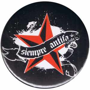 25mm Magnet-Button: Siempre Antifascista