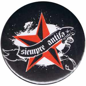 50mm Button: Siempre Antifascista