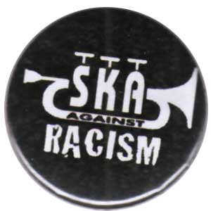 25mm Button: Ska against racism Trompete