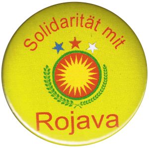 37mm Button: Solidarität mit Rojava