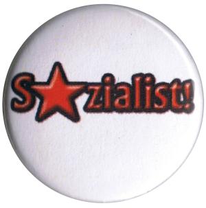 25mm Magnet-Button: Sozialist!