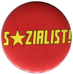 25mm Button: Sozialist! (rot)