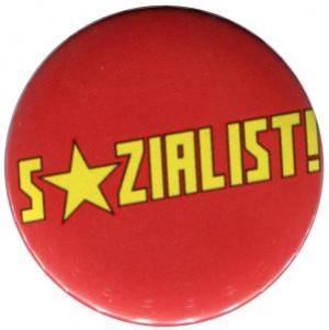 37mm Button: Sozialist! (rot)
