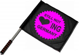 Fahne / Flagge (ca. 40x35cm): Still Not Loving Germany
