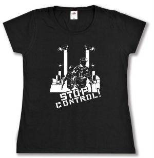 tailliertes T-Shirt: Stop Control