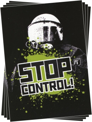 Aufkleber-Paket: Stop Control!