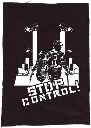 Rückenaufnäher: Stop Control