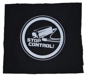 Rückenaufnäher: Stop Control Kamera