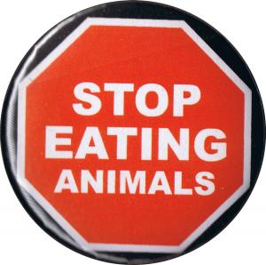 37mm Button: Stop Eating Animals