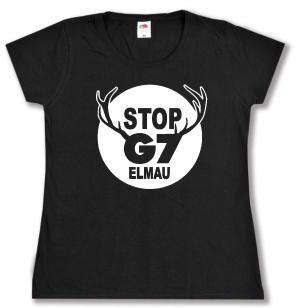 tailliertes T-Shirt: Stop G7 Elmau