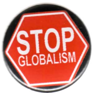 25mm Button: Stop Globalism