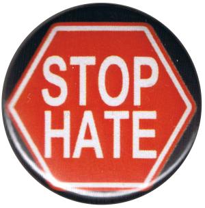 25mm Button: Stop Hate