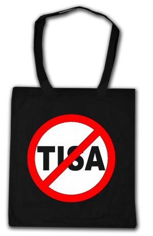 Baumwoll-Tragetasche: Stop TISA