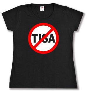 tailliertes T-Shirt: Stop TISA
