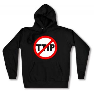 taillierter Kapuzen-Pullover: Stop TTIP