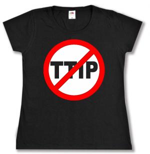 tailliertes T-Shirt: Stop TTIP