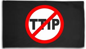 Fahne / Flagge (ca. 150x100cm): Stop TTIP