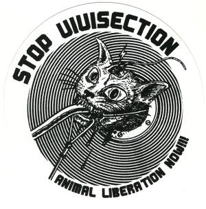 Aufkleber: Stop Vivisection! Animal Liberation Now!!!