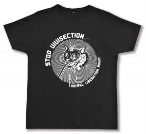 Fairtrade T-Shirt: Stop Vivisection! Animal Liberation Now!!!