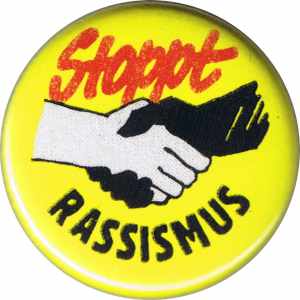 25mm Button: Stoppt Rassismus