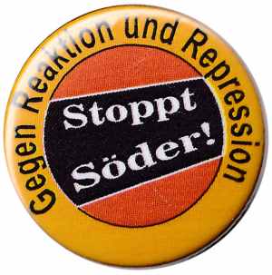 37mm Magnet-Button: Stoppt Söder!