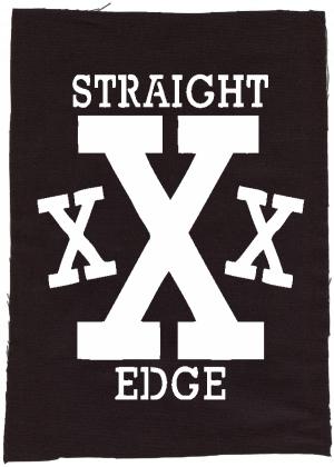 Rückenaufnäher: Straight Edge