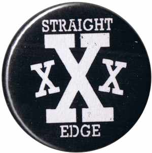 25mm Button: Straight Edge