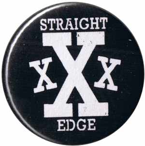 50mm Button: Straight Edge