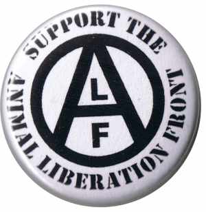 50mm Button: support the Animal Liberation Front