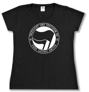 tailliertes T-Shirt: Tageslicht und trotzdem da - Eure Gothic Antifa