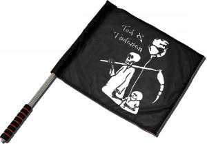 Fahne / Flagge (ca. 40x35cm): Tod und Tödchen