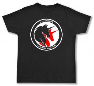 Fairtrade T-Shirt: Unicorns against fascism