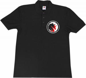 Polo-Shirt: Unicorns against fascism