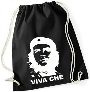 Sportbeutel: Viva Che Guevara (weiß/schwarz)