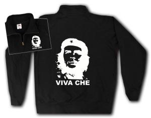 Sweat-Jacket: Viva Che Guevara (weiß/schwarz)